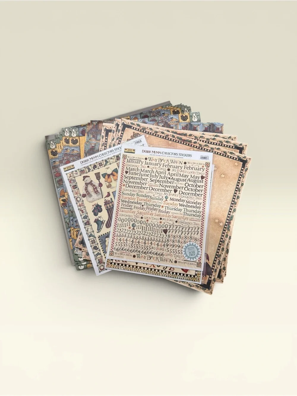 Debbie Mumm Scrapbook Notebook - Multicolor Folk Art Cover